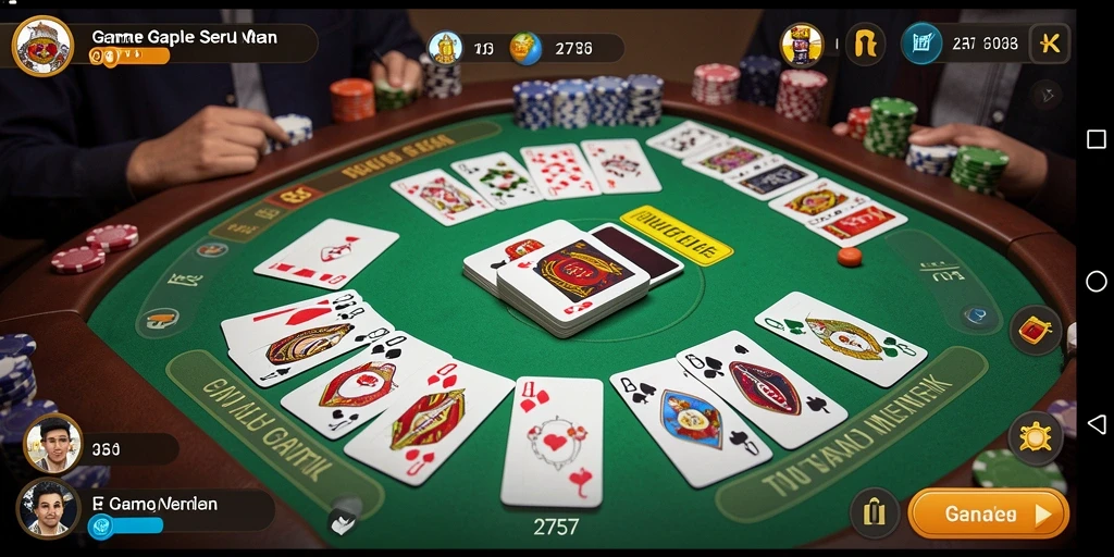 Tampilan gameplay menarik dari game Gaple 2757.