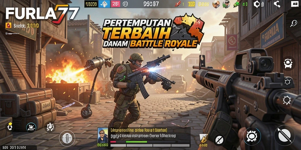 Tampilan menarik dari FURLA77 saat permainan Battle Royale berlangsung.