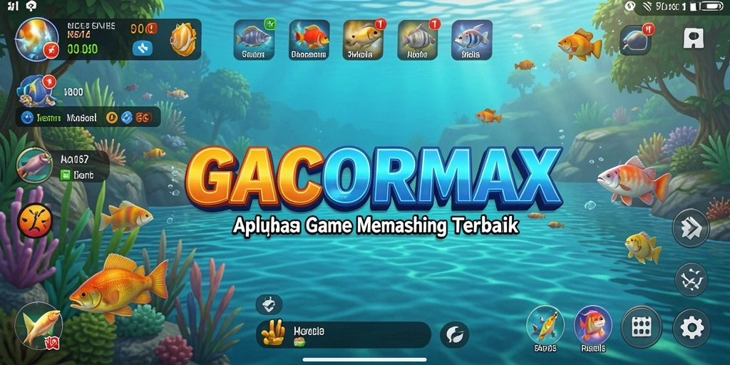 Tampilan gameplay GACORMAX yang menampilkan aksi memancing seru.