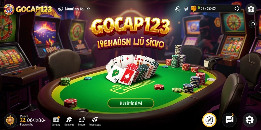 Screenshot utama GOCAP123 menampilkan pengalaman bermain kasino yang seru.