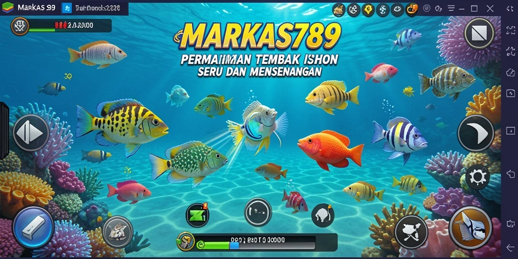 Tampilan menarik dari gameplay Tembak Ikan di MARKAS789.
