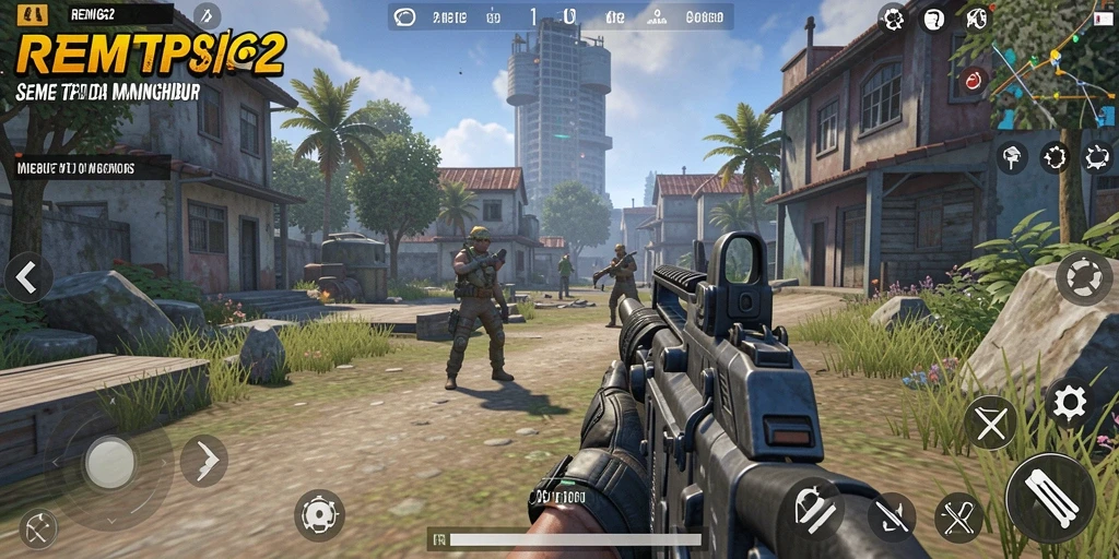 Tampilan gameplay seru dari REMI62 dalam mode TPS.
